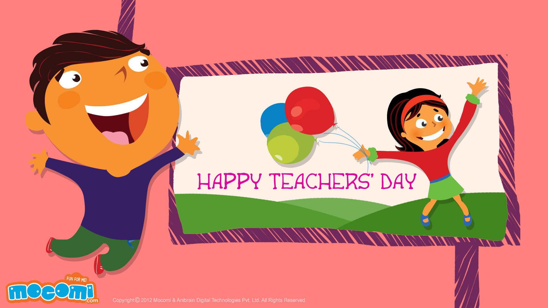 Happy Teachers' Day 03 - Desktop Wallpapers for Kids | Mocomi